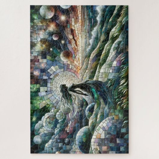 Maagd: Hemelmozaïek oogst Legpuzzel (Verticaal)