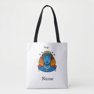 Maagd Hemelse Godin - Esthetische Dierenriem Kunst Tote Bag