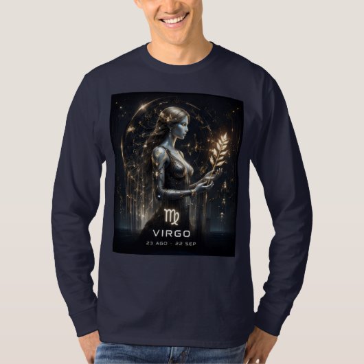 Maagd, horoscoop,  t-shirt (Voorkant)