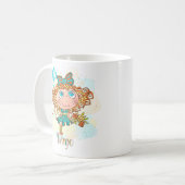 Maagd Horoscoop Zodiac Aug 23 - Sept 22 Verjaardag Koffiemok (Voorkant links)