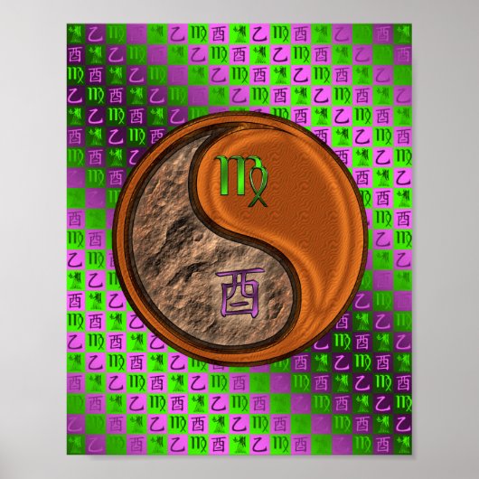 Maagd & Hout Haan Poster (Voorkant)