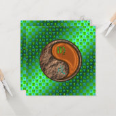 Maagd & Hout Hond Kaart (Voorkant / Achterkant in situ)