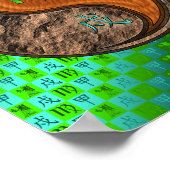 Maagd & Hout Hond Poster (Hoek)