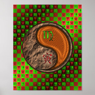 Maagd & Hout Tijger Poster