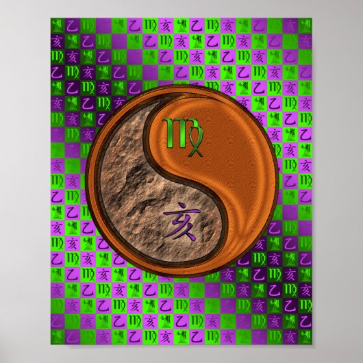 Maagd & Hout zwijn Poster (Voorkant)