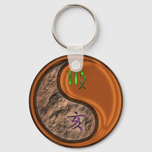 Maagd & Hout zwijn Sleutelhanger (Voorkant)