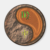 Maagd & Houten Aap Magneet (Voorkant)