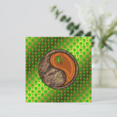 Maagd & Houten Draak Kaart (Staand voorkant)