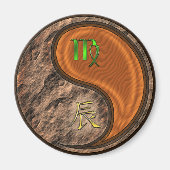 Maagd & Houten Draak Magneet (Voorkant)