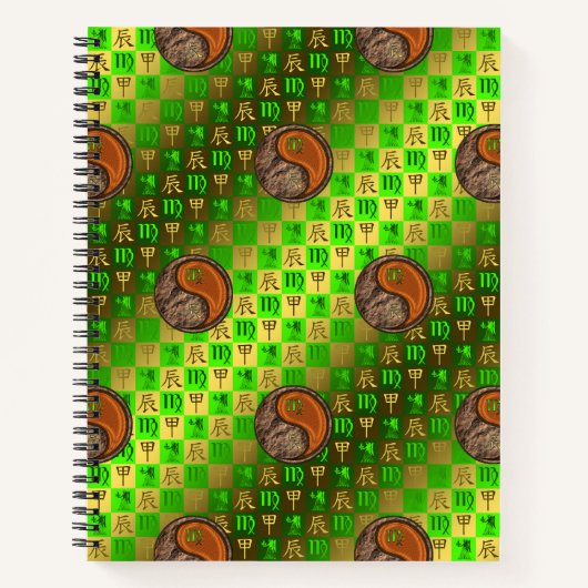 Maagd & Houten Draak Notitieboek (Voorkant)