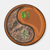 Maagd & Houten Geit Magneet (Voorkant)
