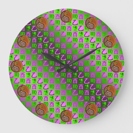 Maagd & Houten Haan Grote Klok (Voorkant)