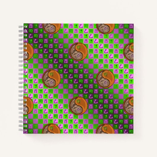 Maagd & Houten Haan Spiraal Notebook Notitieboek (Voorkant)