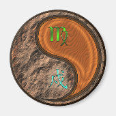 Maagd & Houten Hond Magneet (Voorkant)