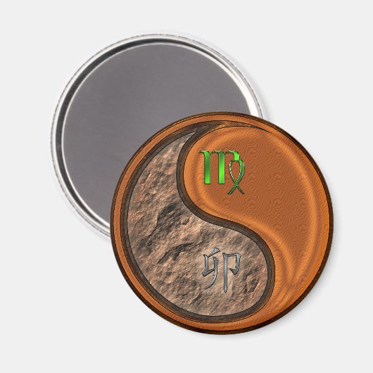 Maagd & Houten Konijn Magneet (Voorkant / Achterkant)