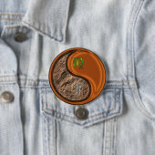 Maagd & Houten Konijn Ronde Button 7,6 Cm (In situ)