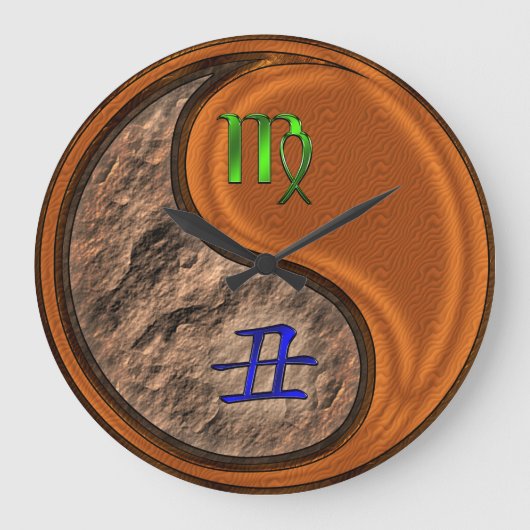 Maagd & Houten Os Grote Klok (Voorkant)