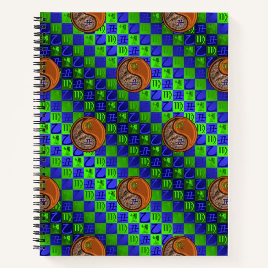 Maagd & Houten Os Spiraal Notebook Notitieboek (Voorkant)