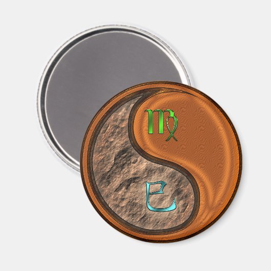 Maagd & Houten Slang Magneet (Voorkant / Achterkant)