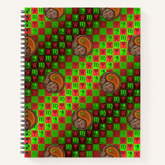 Maagd & Houten Tijger Notitieboek (Voorkant)