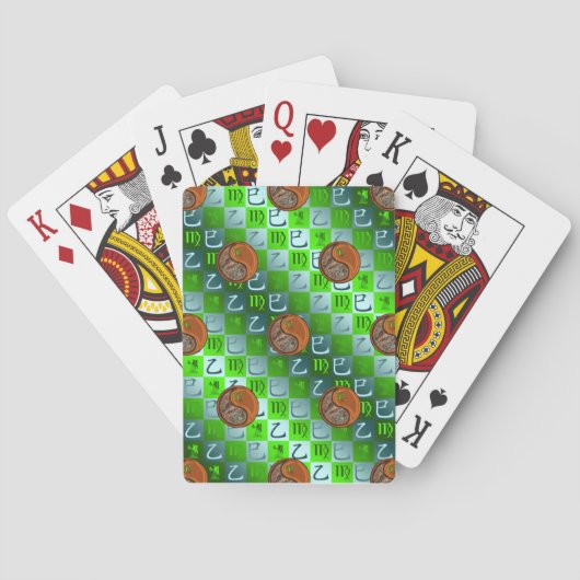 Maagd & Houtslang Pokerkaarten (Achterkant)