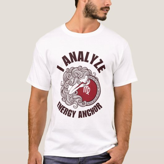 Maagd: Ik analyseer energieanker T-shirt (Voorkant)