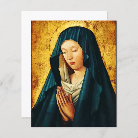 Maagd in gebed van Riga (Voorkant / Achterkant)