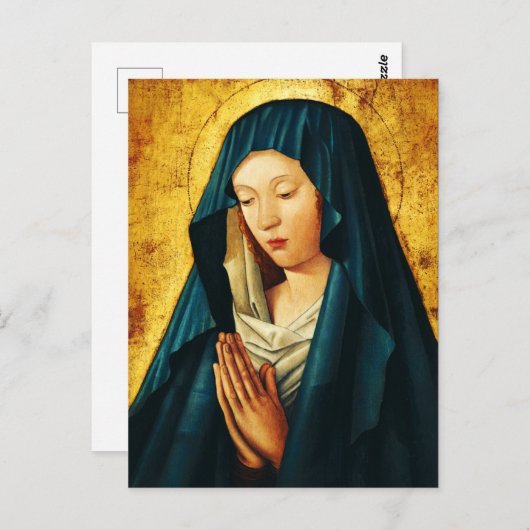 Maagd in gebed van Riga Briefkaart (Voorkant / Achterkant)