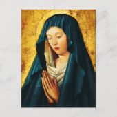 Maagd in gebed van Riga Briefkaart (Voorkant)