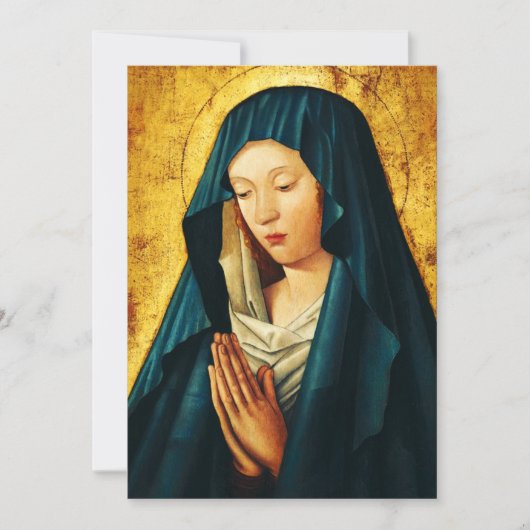 Maagd in gebed van Riga Kaart (Voorkant)