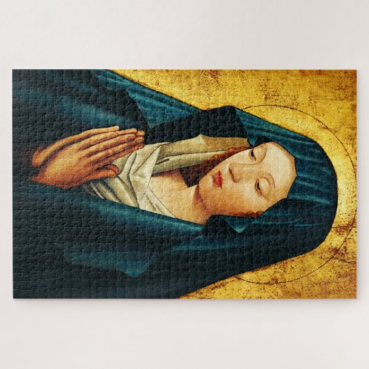 Maagd in gebed van Riga Legpuzzel (Horizontaal)