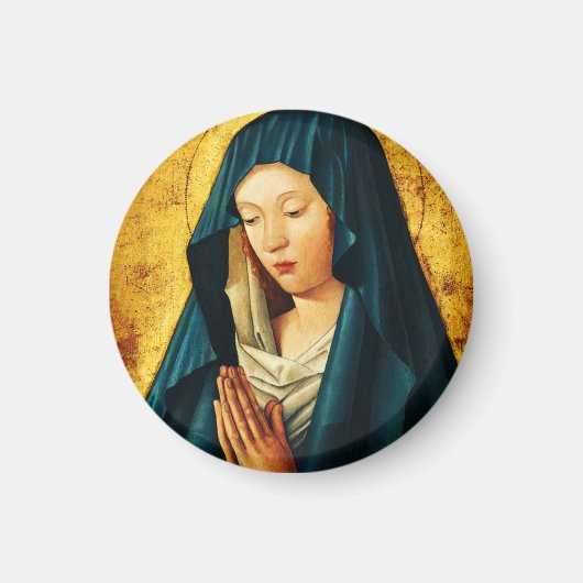 Maagd in gebed van Riga Magneet (Voorkant)