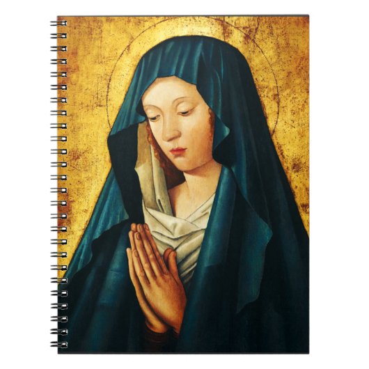 Maagd in gebed van Riga Notitieboek (Voorkant)