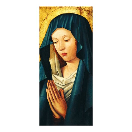 Maagd in gebed van Riga Reclamekaart (Voorkant)