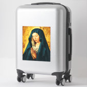Maagd in gebed van Riga Sticker (Koffer)
