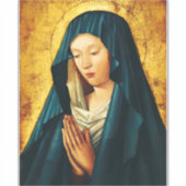 Maagd in gebed van Riga Sticker (Voorkant)