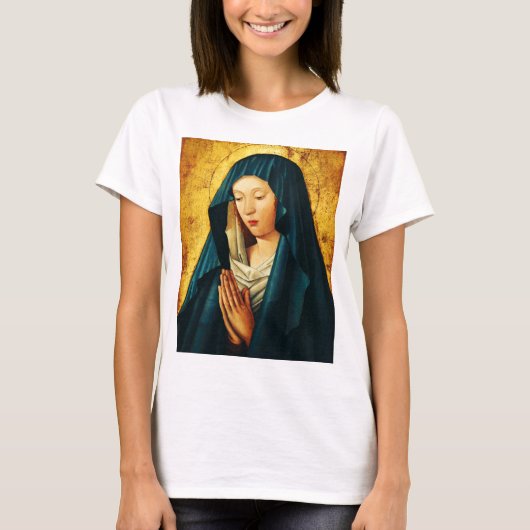 Maagd in gebed van Riga T-shirt (Voorkant)