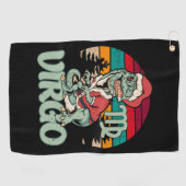 Maagd Kerstmis Dinosaurus Boom Rex Grappige Kerstc Golfhanddoek (Horizontaal)