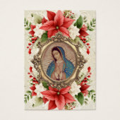 Maagd Kerstmis Guadalupe Spaanse begrafenis gebed Visitekaartje (Voorkant)