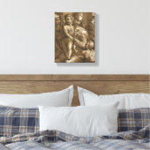 "Maagd, Kind en Heiligen" gewikkeld canvas print (Insitu (Slaapkamer))