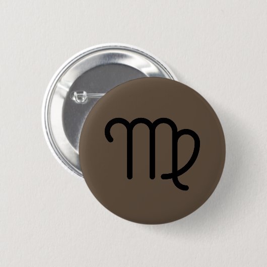 Maagd Knop Ronde Button 5,7 Cm (Voorkant /achterkant)