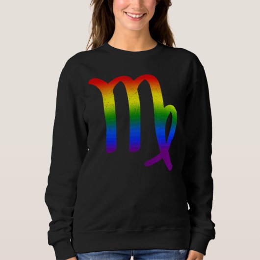 Maagd LGBT Zodiac Teken LGBT Rainbow Pride Gay Trui (Voorkant)