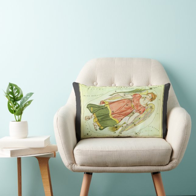 Maagd Maagd Antieke Constellatie Urania's Spiegel Kussen (Stoel)