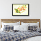 Maagd Maagd Antieke Sterrenbeeld Urania's Spiegel Canvas Afdruk (Insitu (Slaapkamer))