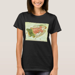 Maagd Maagd Antieke Sterrenbeeld Urania's Spiegel T-shirt