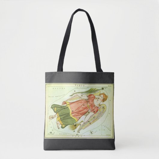 Maagd Maagd Antieke Sterrenbeeld Urania's Spiegel Tote Bag (Voorkant)