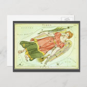Maagd Maagd  Constellatie Urania's Mirror Briefkaart (Voorkant / Achterkant)