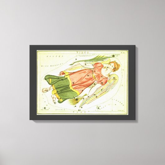 Maagd Maagd Constellatie Urania's Mirror Canvas Afdruk (Voorkant)