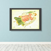 Maagd Maagd Constellatie Urania's Mirror Canvas Afdruk (Insitu (Houten vloer))