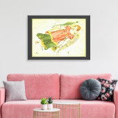 Maagd Maagd Constellatie Urania's Mirror Canvas Afdruk (Insitu (Woonkamer))